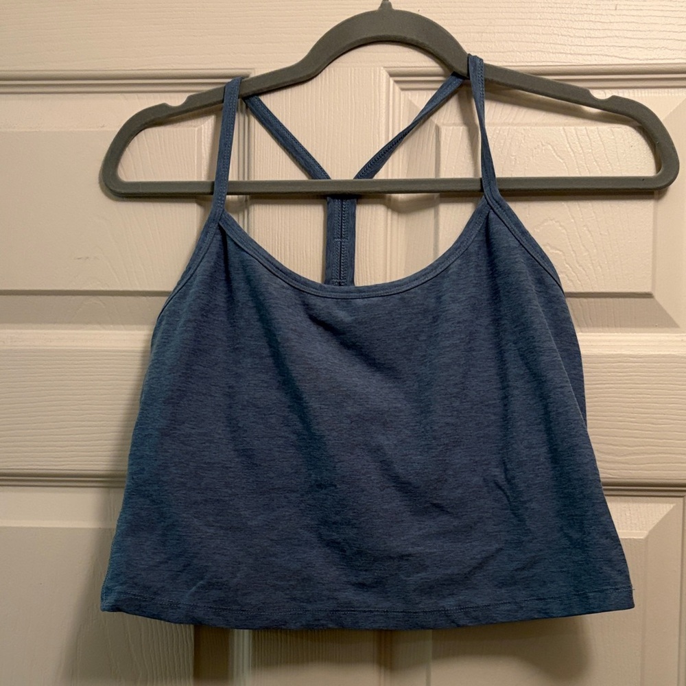 Beyond Yoga Blue Strappy Tank Top